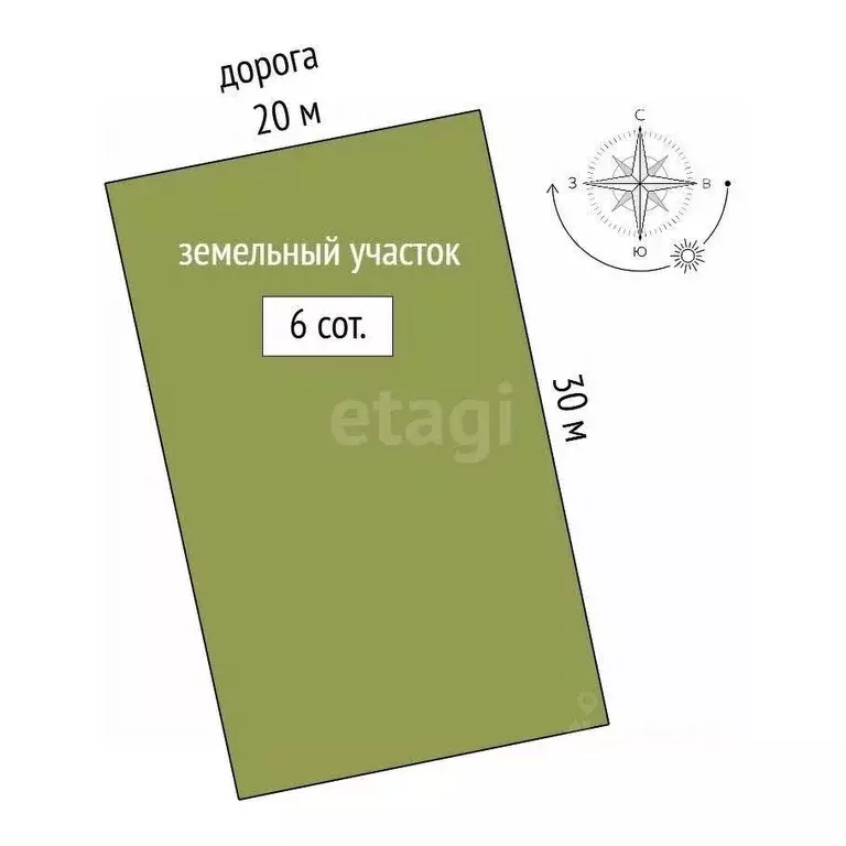 Участок в Крым, Ленинский район, с. Калиновка ул. Абденановой (6.0 ... - Фото 1