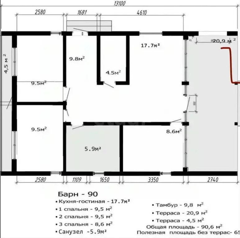 Дом в Калужская область, Калуга городской округ, Лесовод-2 СНТ  (90 м) - Фото 2