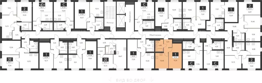 1-комнатная квартира: Екатеринбург, улица Академика Ландау, 41 (34.35 ... - Фото 2