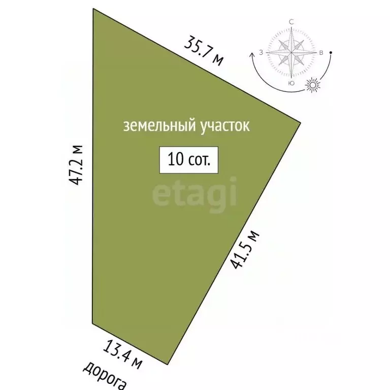 Участок в Московская область, Коломна ул. Цветочная, 88 (10.0 сот.) - Фото 2