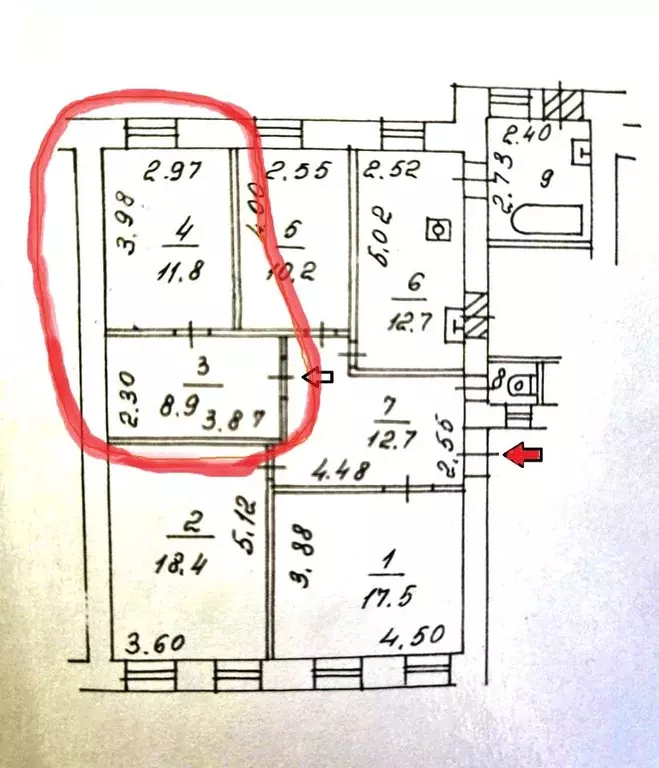 Комната Москва Новослободская ул., 54С2 (20.7 м) - Фото 0