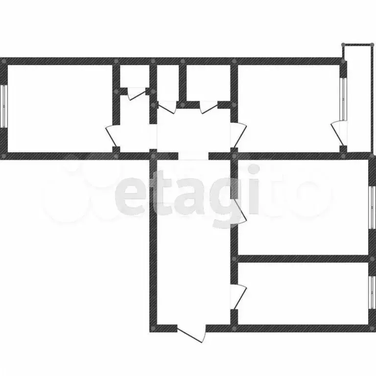 3-к. квартира, 58,5 м, 4/5 эт. - Фото 0