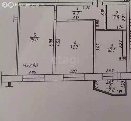 2-комнатная квартира: Анапа, улица Ленина, 180к8 (55.1 м) - Фото 0
