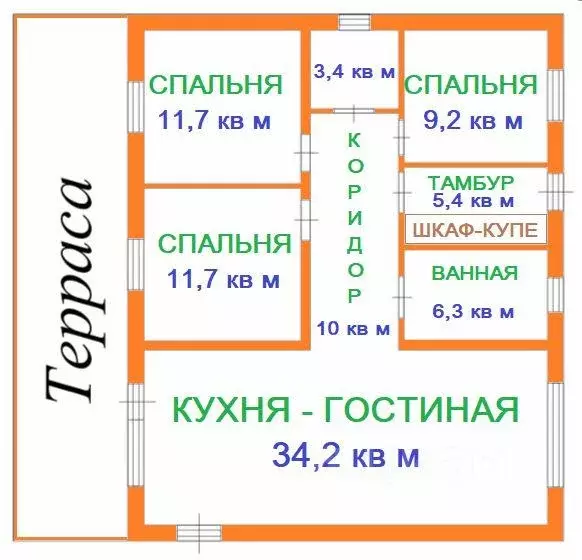 Дом, 130 м - Фото 0