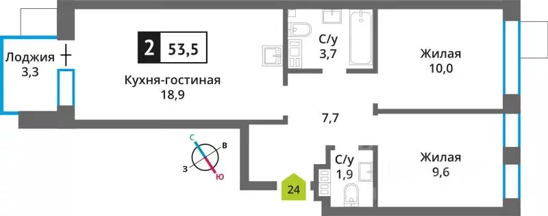 2-к кв. Московская область, Красногорск Опалиха мкр, Никольский ... - Фото 1