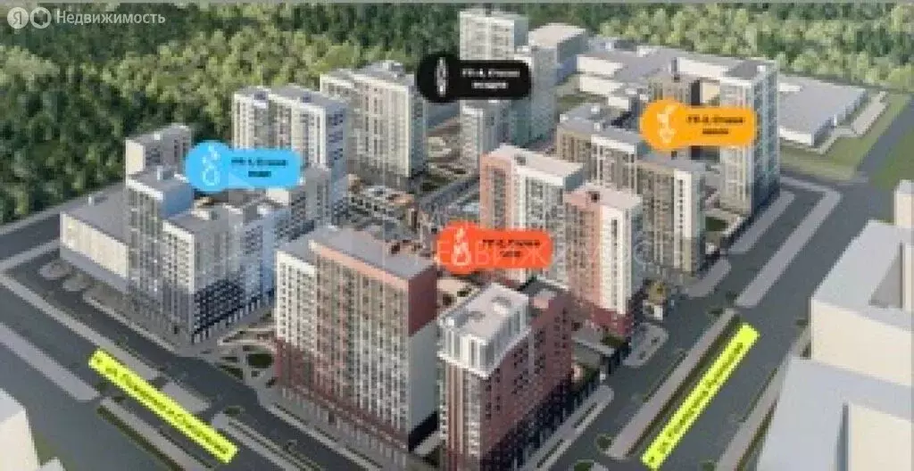 2-комнатная квартира: Тюмень, улица Пожарных и Спасателей, 8 (64.42 м) - Фото 2