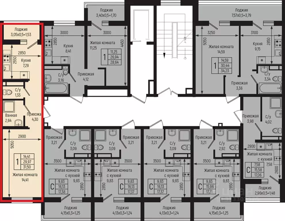 1-к кв. Краснодарский край, Туапсинский муниципальный округ, с. Небуг ... - Фото 2