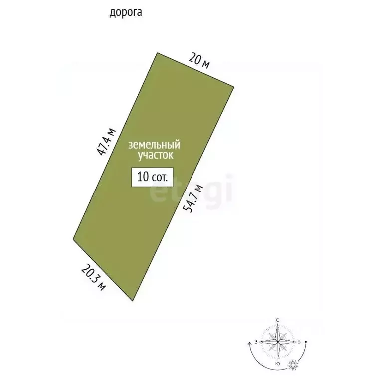 Участок в Крым, Симферопольский район, с. Урожайное ул. Медицинская ... - Фото 2