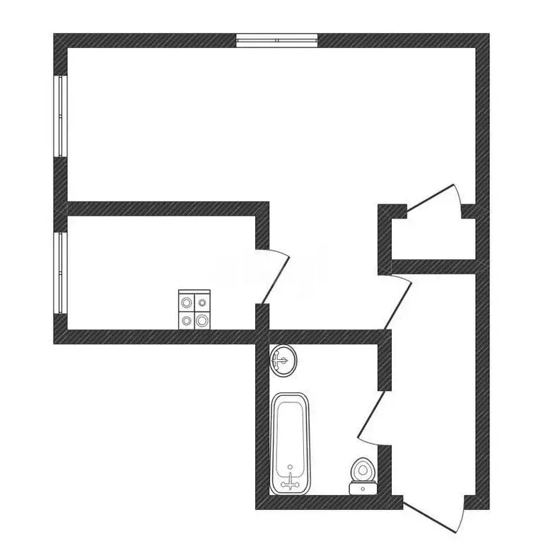 1-комнатная квартира: Черкесск, Красноармейская улица, 41 (30.9 м) - Фото 2