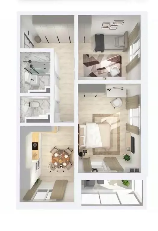 2-к кв. Карелия, Петрозаводск Перевалка-2 тер., Университетский ... - Фото 0