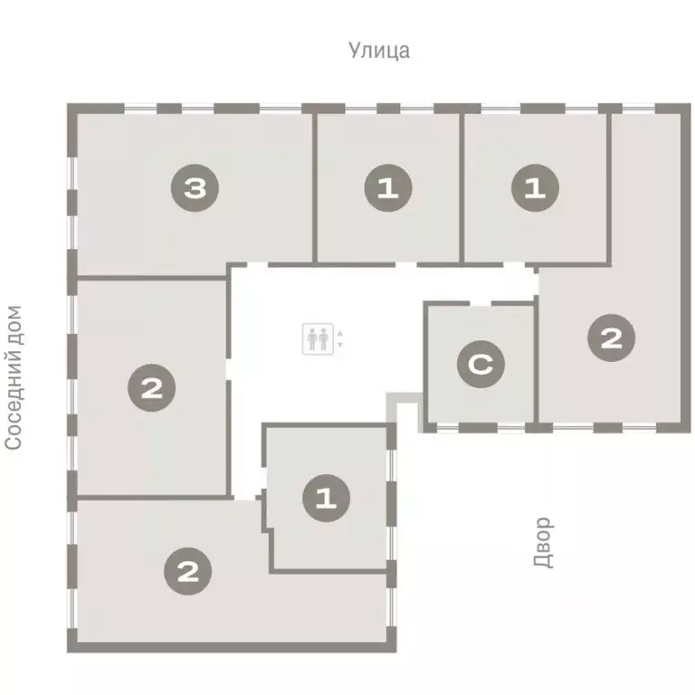 3-к кв. Курганская область, Курган Центральный жилрайон, Дом Кино ... - Фото 2