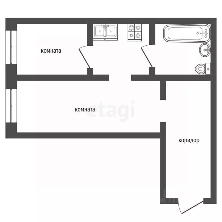 Комната Ханты-Мансийский АО, Мегион ул. Свободы, 31/1 (18.0 м) - Фото 2