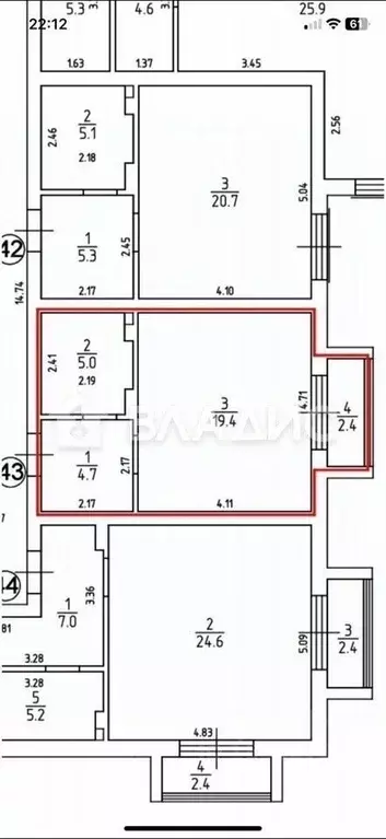 Студия Калининградская область, Пионерский Пионерская ул., 4А (31.5 м) - Фото 2