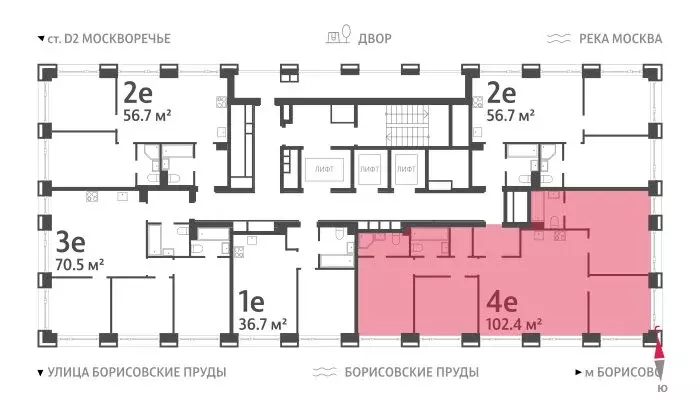 4-комнатная квартира: Москва, жилой комплекс Вэйв, 1 (102.4 м) - Фото 1
