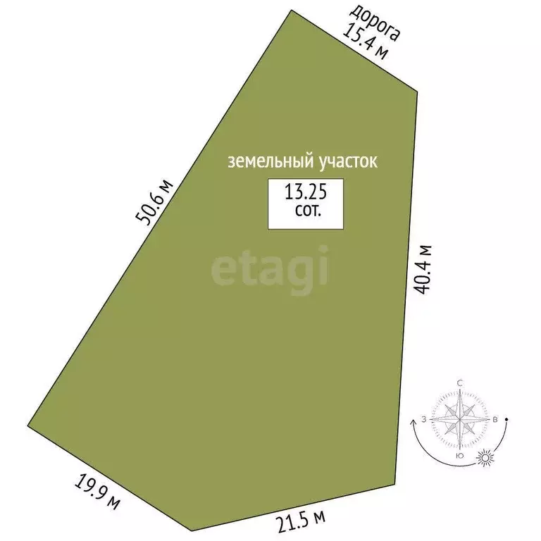 Участок, 13.2 сот., поселения (ижс) - Фото 1