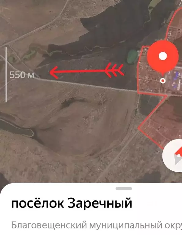 Участок в Амурская область, Благовещенский район, пос. Заречный  ... - Фото 2