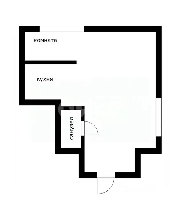 Студия Краснодарский край, Сочи Виноградная ул., 195/8А (31.0 м) - Фото 1