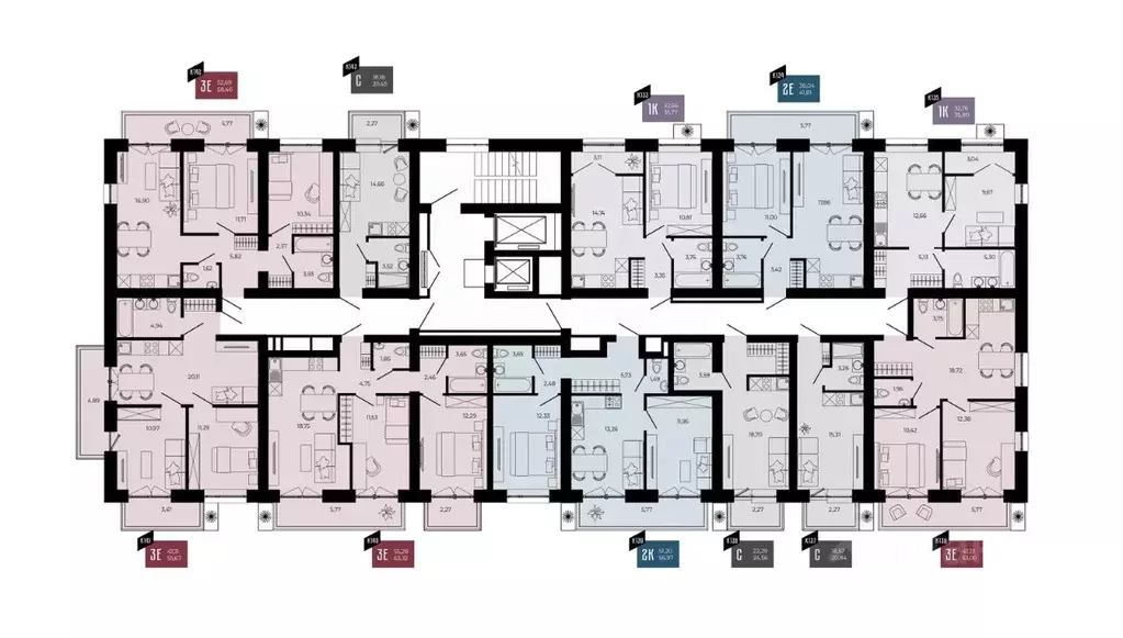 3-к кв. Пензенская область, Пенза ул. Тепличная, 55 (55.67 м) - Фото 1
