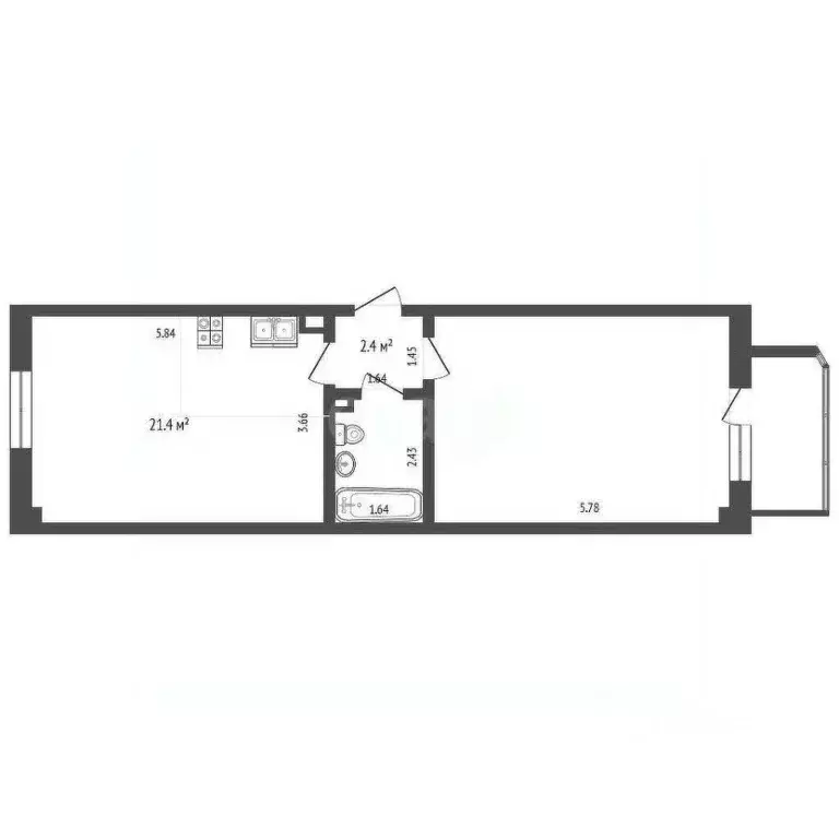 1-к кв. Севастополь просп. Победы, 2А (52.7 м) - Фото 1