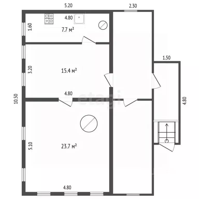 Дом в Нижегородская область, Выкса 1 Мая ул., 51 (50 м) - Фото 2