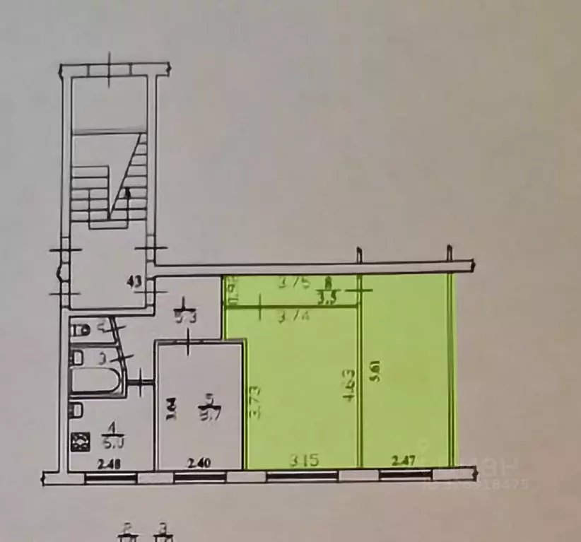 Комната Санкт-Петербург, Санкт-Петербург, Пушкин Лесное тер., 3 (32.3 ... - Фото 1
