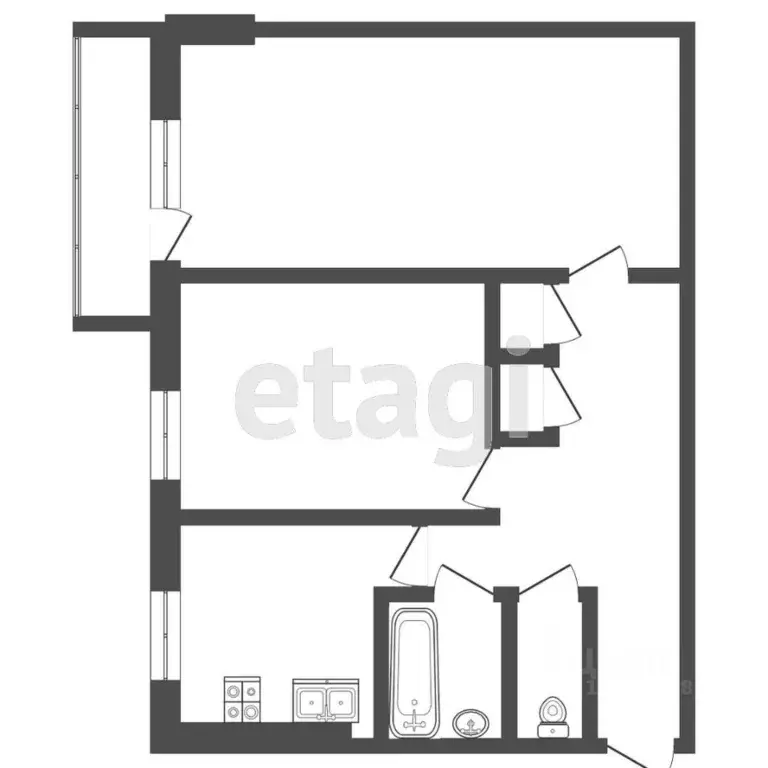 1-к кв. Тверская область, Тверь ул. Ерофеева, 12 (30.4 м) - Фото 2