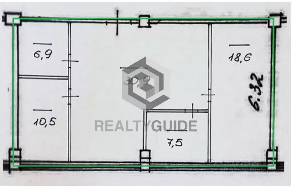 Офис в Москва Басовская ул., 16С1 (74 м) - Фото 1