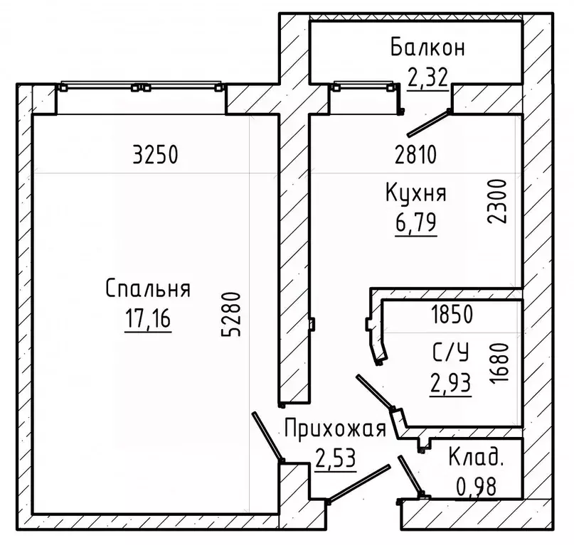 1-к кв. Кабардино-Балкария, Нальчик Ингушская ул. (30.8 м) - Фото 2