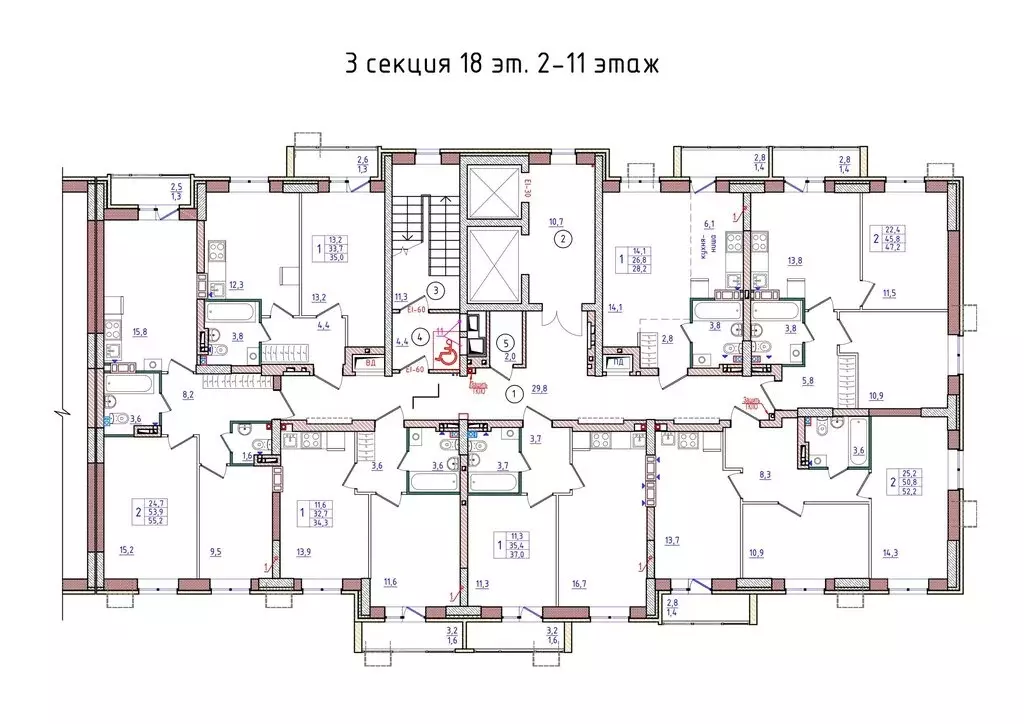 1-комнатная квартира: Волгоград, 604-й, 605-й микрорайон (28.2 м) - Фото 1
