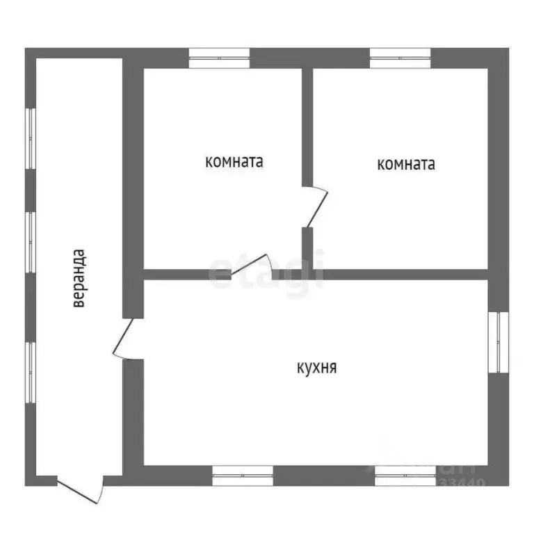 Дом в Тюменская область, Ярковский муниципальный округ, д. Тараканова ... - Фото 1