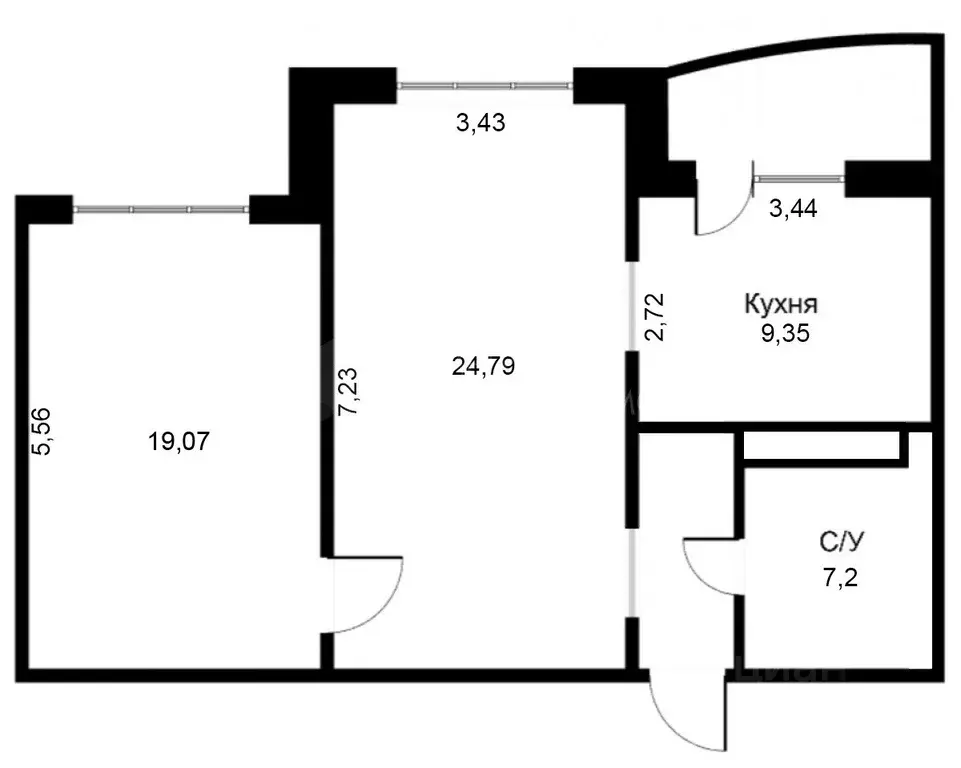 2-к кв. Тюменская область, Тюмень Широтная ул., 170к3 (62.7 м) - Фото 2