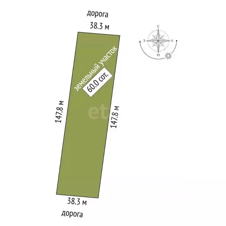 Участок в Крым, Кировский район, с. Абрикосовка ул. Восточная (59.99 ... - Фото 2