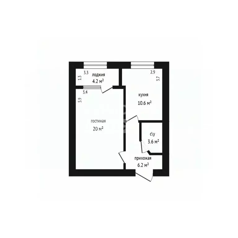 1-к кв. Дагестан, Дербент ул. Бабаева, 15 (45.0 м) - Фото 2