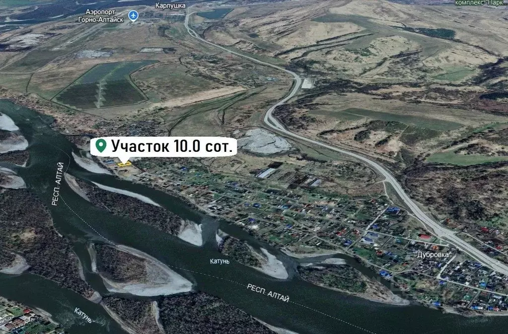 Участок в Алтай, Майминский район, пос. Дубровка ул. Сафронова, 75 ... - Фото 2