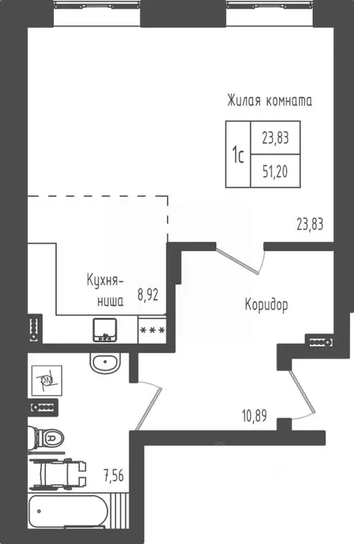 Студия Московская область, Дмитровский муниципальный округ, д. Рыбаки ... - Фото 1
