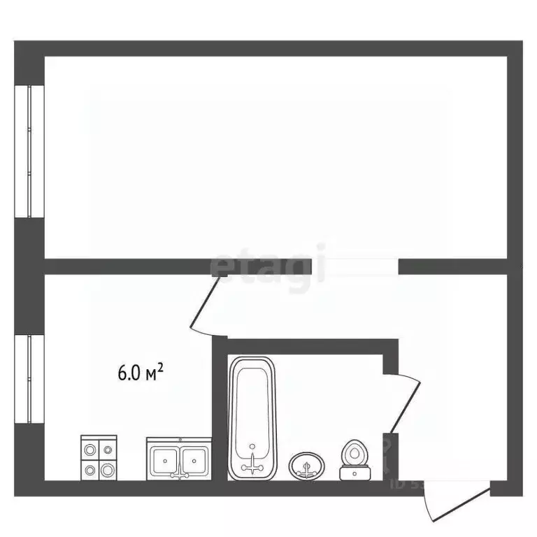 1-к кв. Забайкальский край, Чита ул. Фрунзе, 7 (31.0 м) - Фото 2