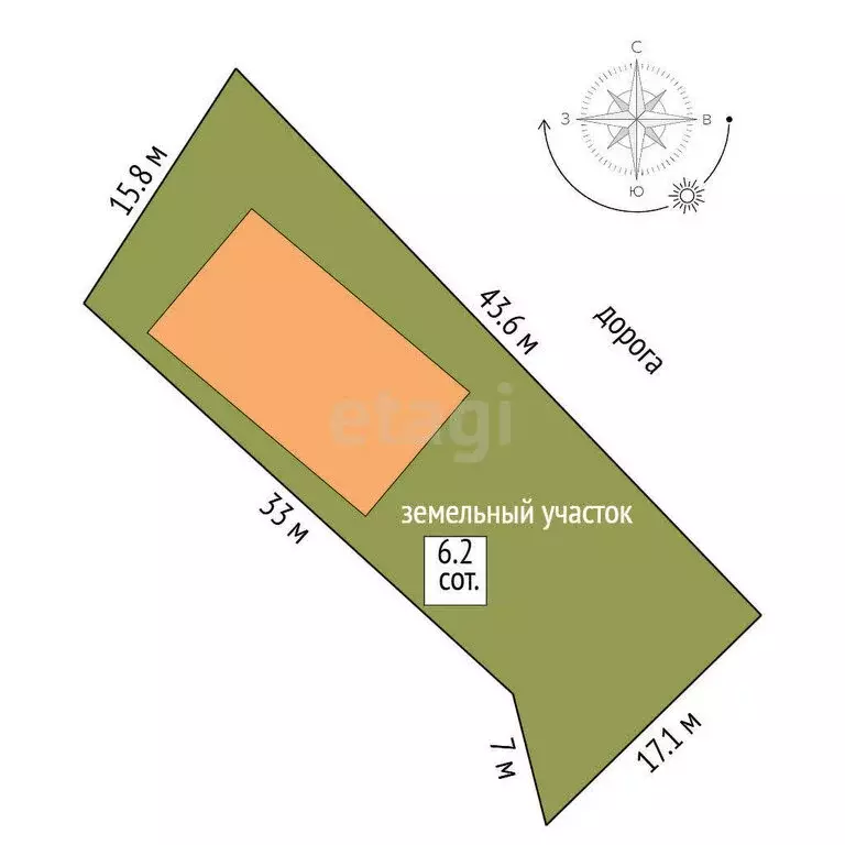 Дом в Мирное, Долинная улица (116.5 м) - Фото 1