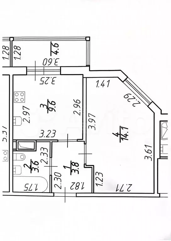 1-к. квартира, 31,1 м, 12/24 эт. - Фото 1