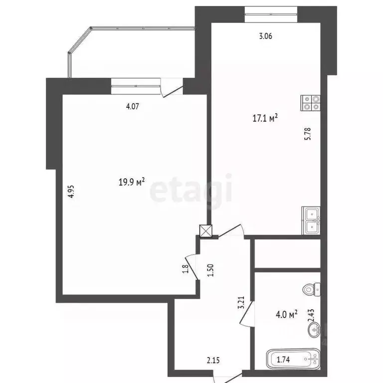 1-к кв. Тюменская область, Тюмень Войновка мкр, ул. Энергостроителей, ... - Фото 2