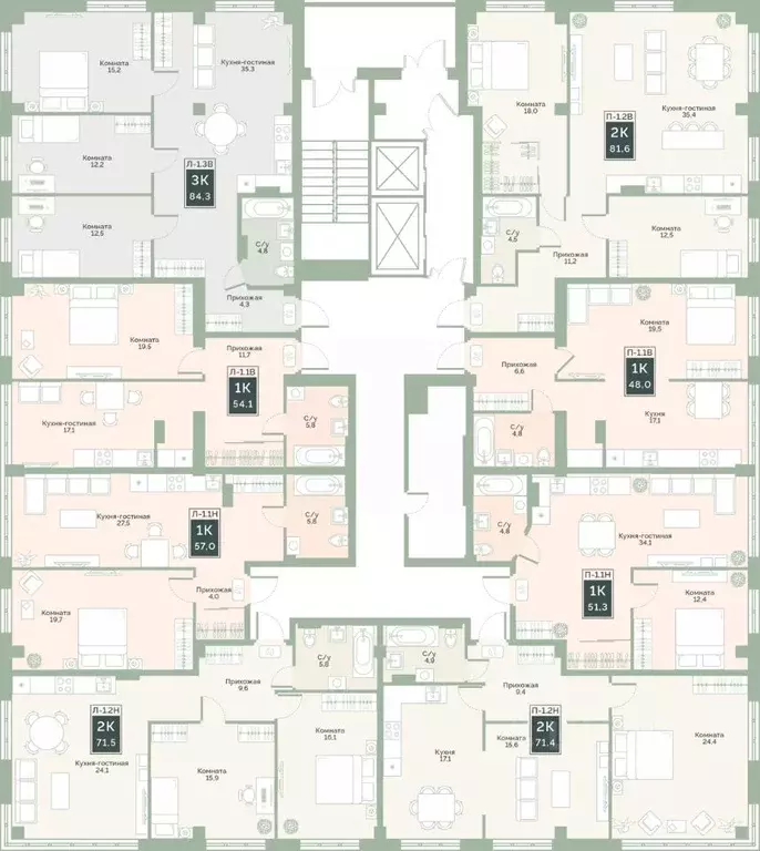 1-к кв. Курганская область, Курган Заозерный жилрайон, 6А мкр, ул. ... - Фото 2
