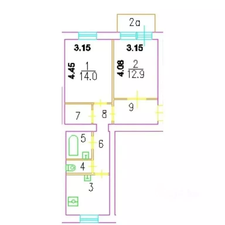 2-комнатная квартира: Москва, Южнопортовая улица, 18 (51.4 м) - Фото 1