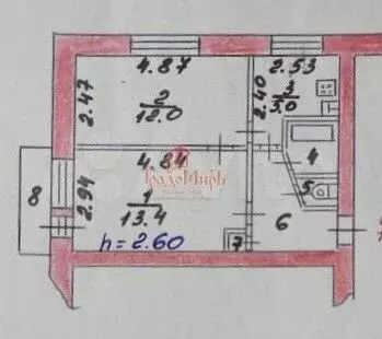 2-к. квартира, 39,5 м, 5/5 эт. - Фото 0