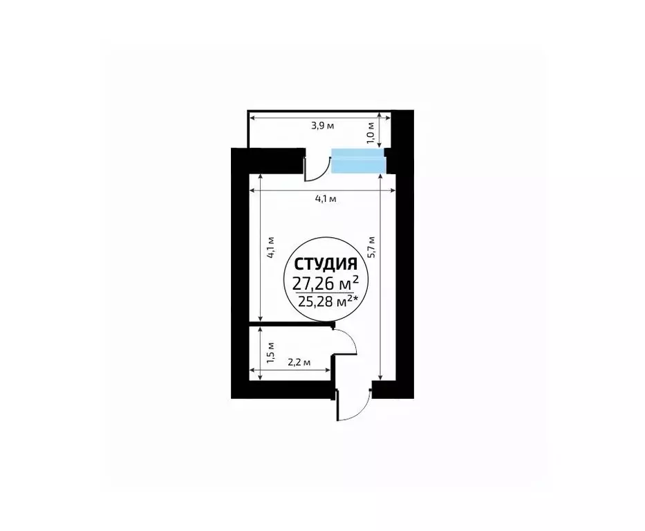 Студия Самарская область, Самара пос. Мехзавод, Новая Самара мкр,  ... - Фото 2