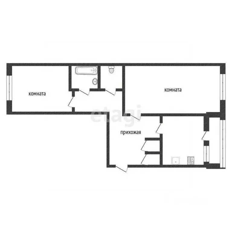 2-к кв. Ленинградская область, Кириши ул. Строителей, 13 (53.4 м) - Фото 2