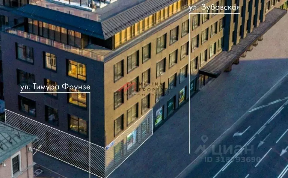 Торговая площадь в Москва Зубовская ул., 7 (287 м) - Фото 0