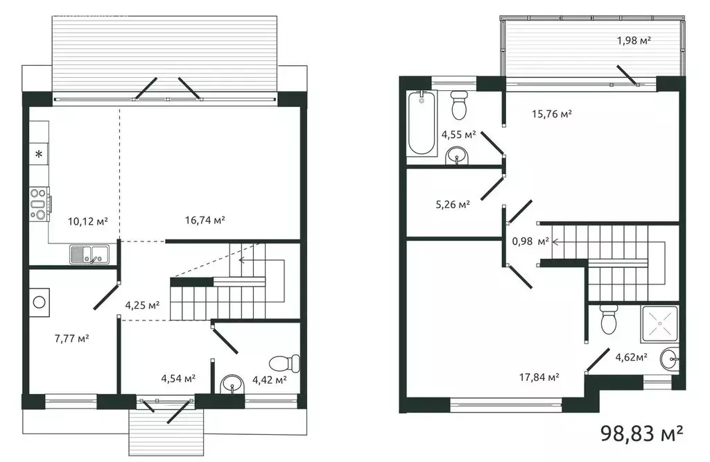 Дом в посёлок Ленинское, Советская улица, 2 (98.83 м) - Фото 1