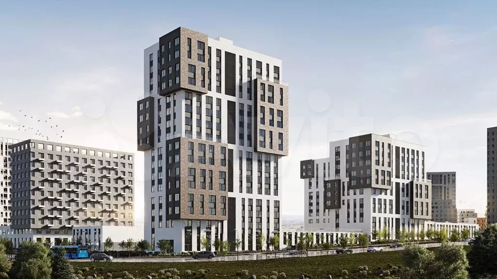 1-к. квартира, 42,7 м, 7/16 эт. - Фото 1