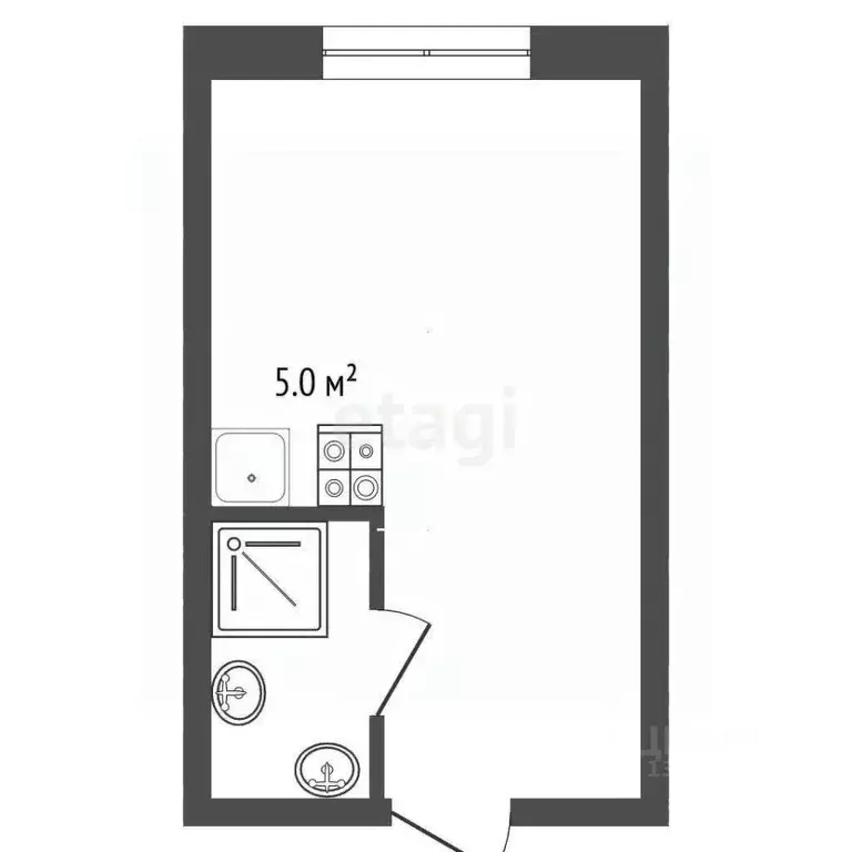 Студия Вологодская область, Вологда ул. Можайского, 90 (19.0 м) - Фото 2