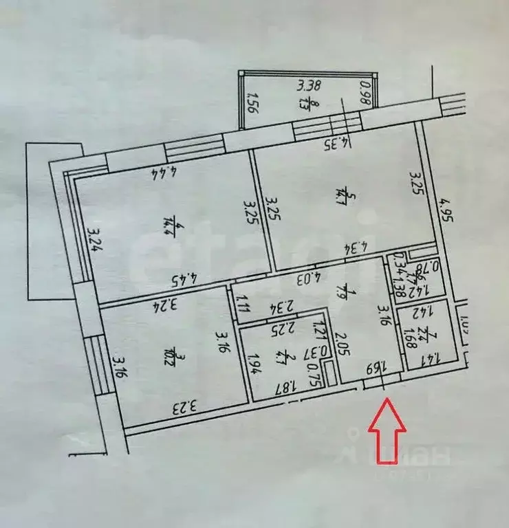 2-к кв. Татарстан, Казань ул. Гаврилова, 7к2 (54.8 м) - Фото 2