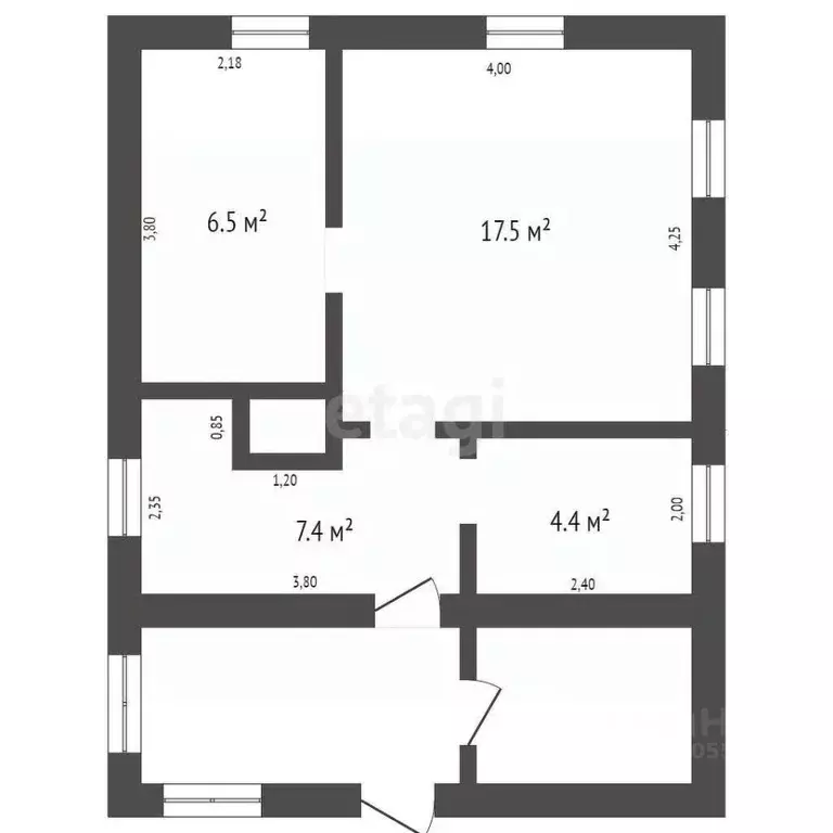 Дом в Кемеровская область, Новокузнецк Братская ул., 27 (36 м) - Фото 1